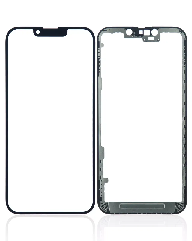 2 in 1 With Frame Included (Front Glass + OCA Pre-Installed) Compatible For iPhone 13 (OCA Master)