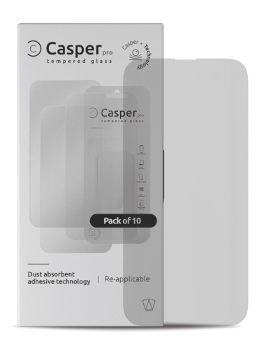 Casper Pro Tempered Glass Compatible For iPhone 14 Pro (10 Pack) (Matte)
