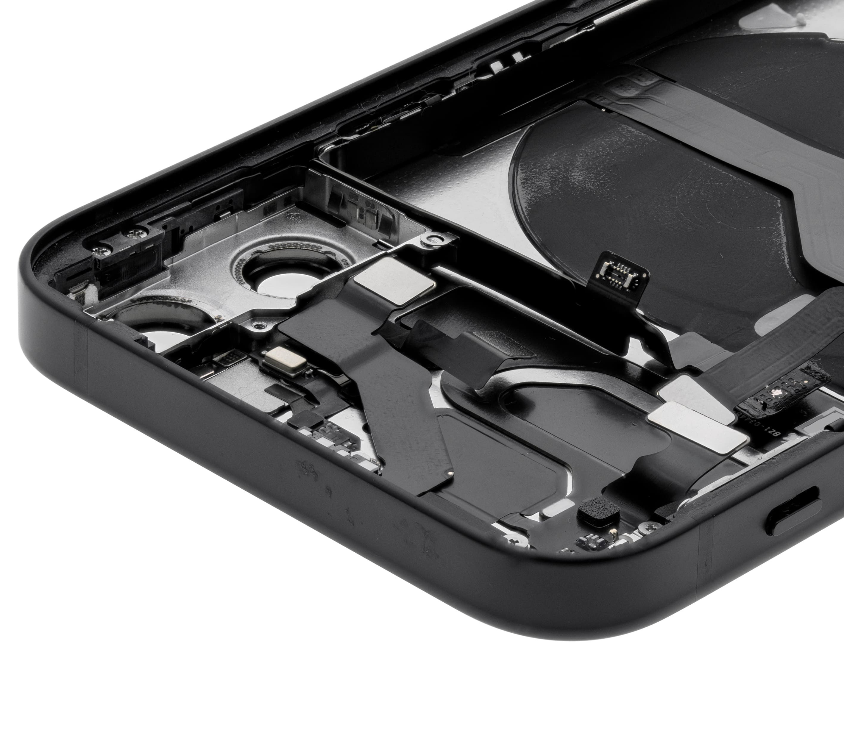 Back Housing W/ Small Components Pre-Installed Compatible For iPhone 12 Mini (International Version) (Used OEM Pull: Grade A) (Black)
