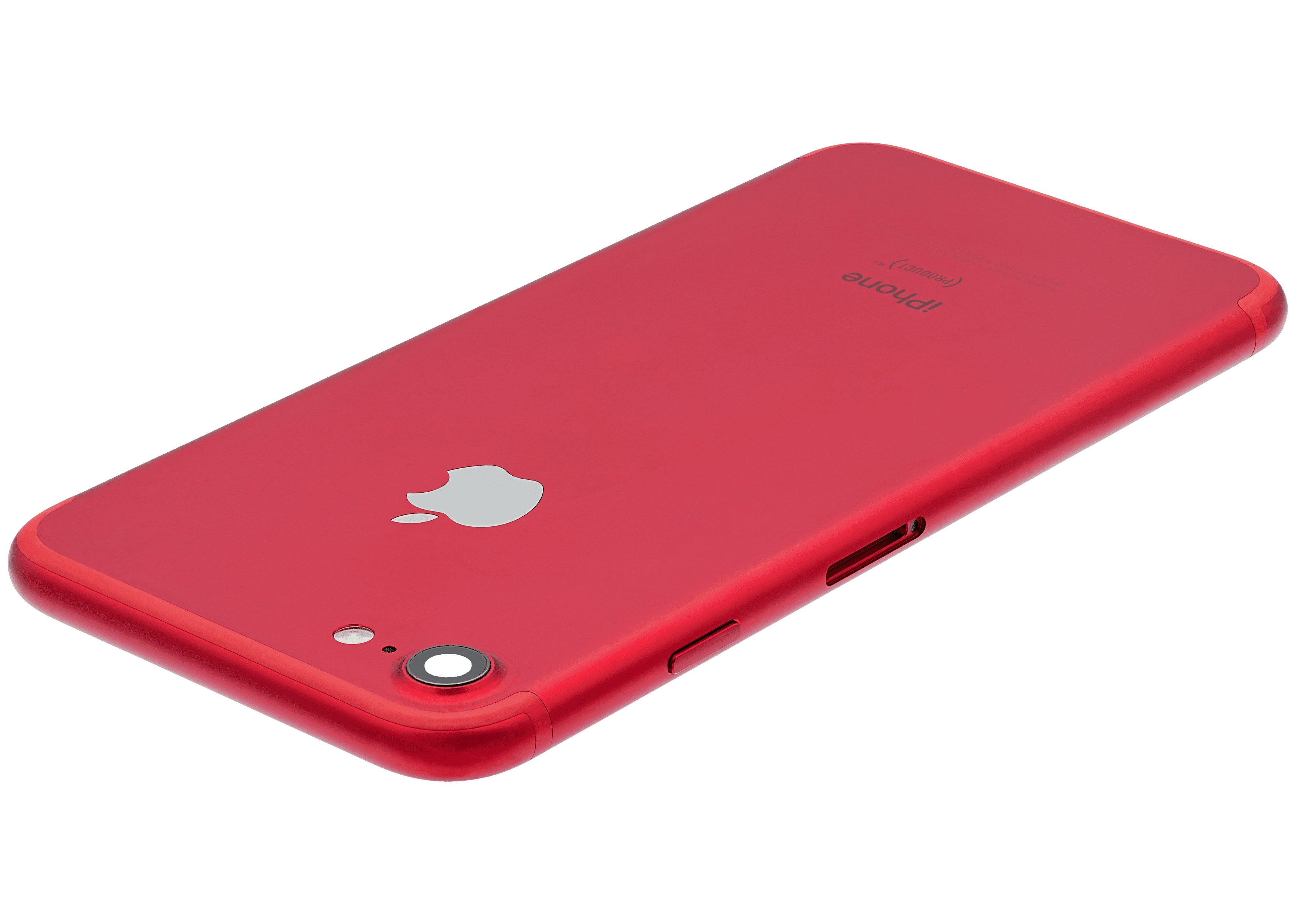 Back Housing W/ Small Components Pre-Installed Compatible For iPhone 7 (Used OEM Pull: Grade A) (Red)
