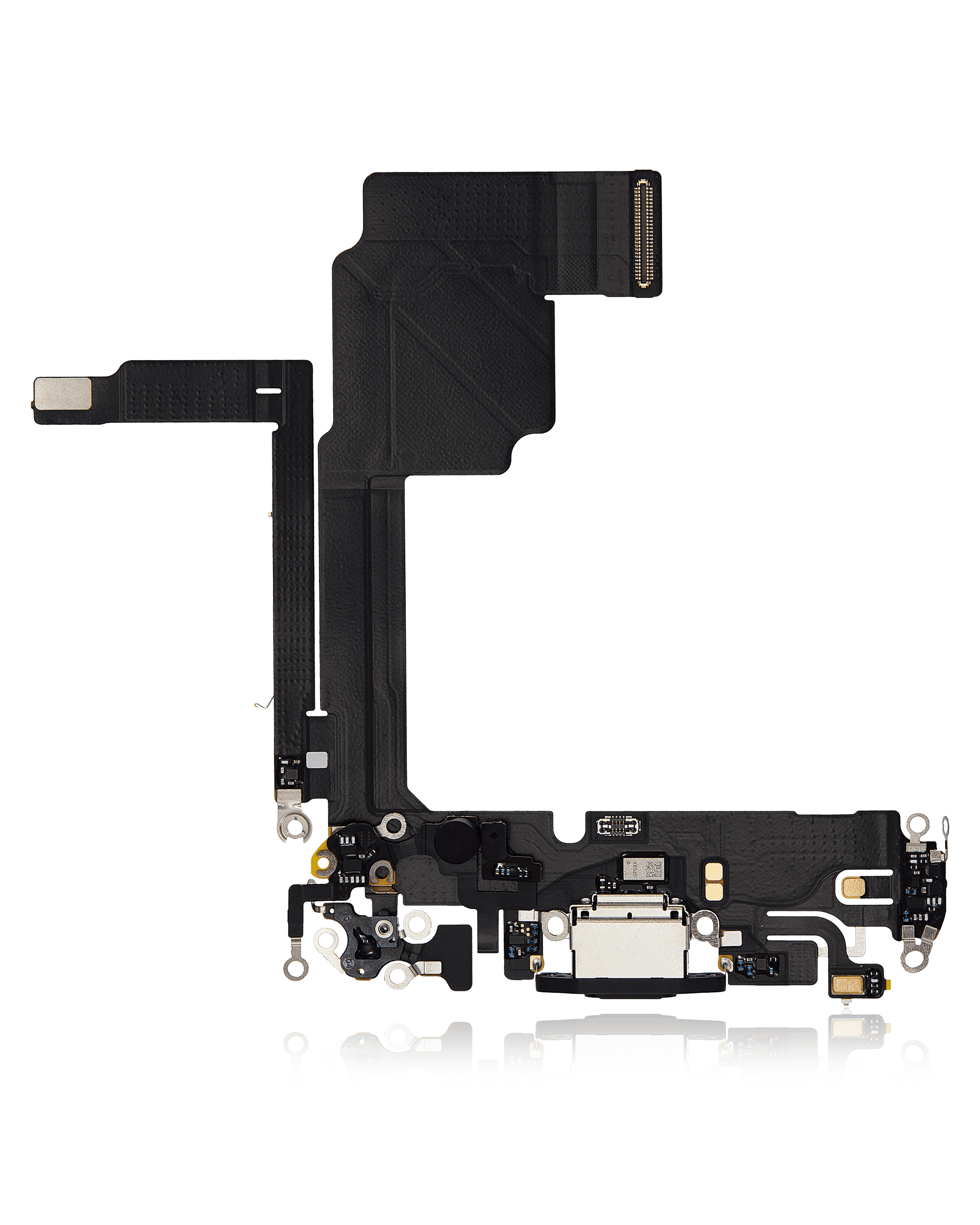 Charging Port Flex Cable Compatible For iPhone 15 Pro (Premium) (Black Titanium)