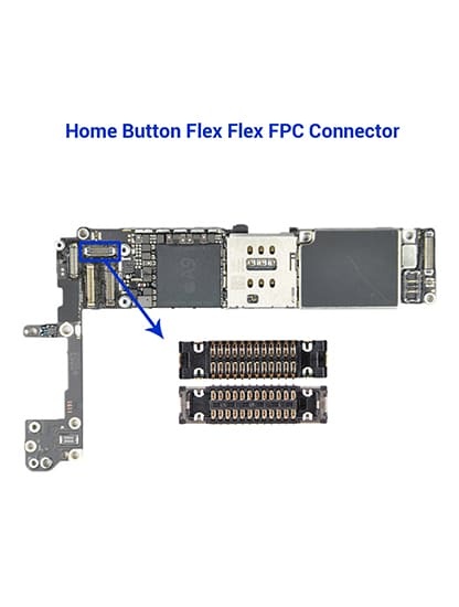 Home Button FPC Connector Compatible For iPhone 6S / 6S Plus (J4100: 22 Pin)