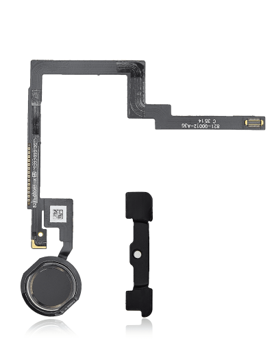 Home Button With Flex Compatible For iPad Mini 3 (Black)