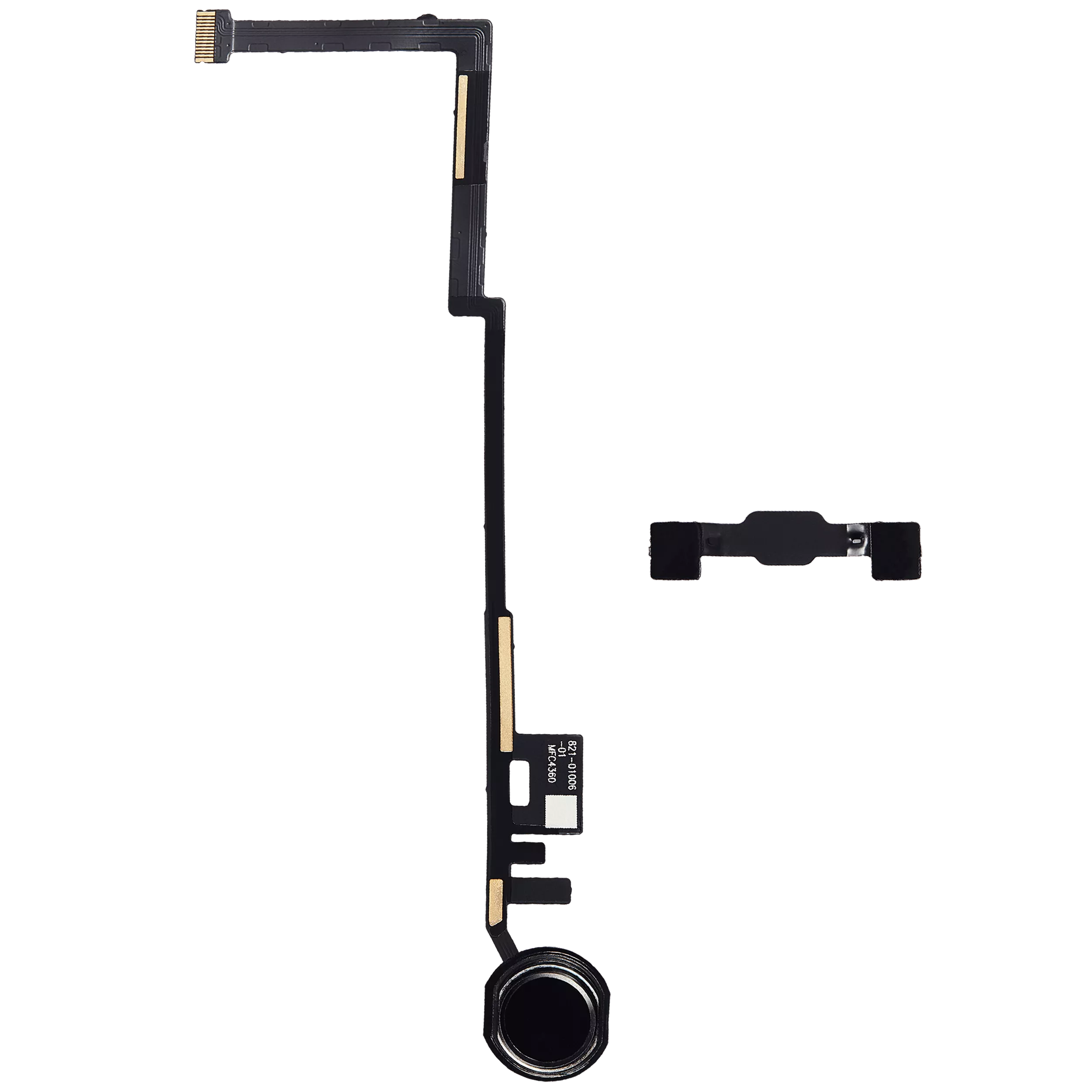 Home Button Flex Cable Compatible For iPad 5 (2017) / iPad 6 (2018) (Aftermarket Plus) (Black)