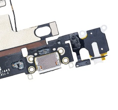 Charging Port Flex Cable Compatible For iPhone 6 (Premium) (Silver)