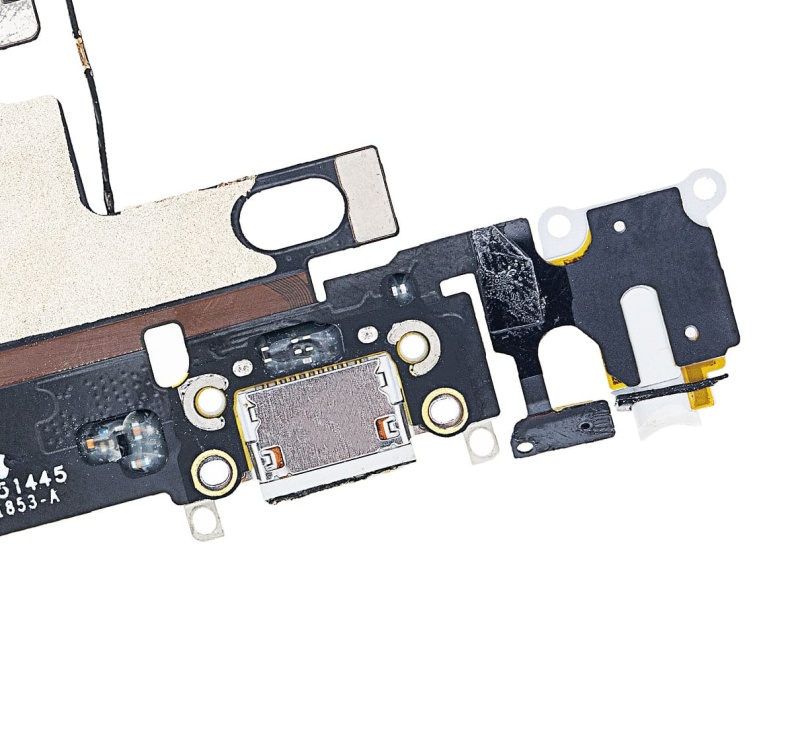 Charging Port Flex Cable Compatible For iPhone 6 (Premium) (Silver)