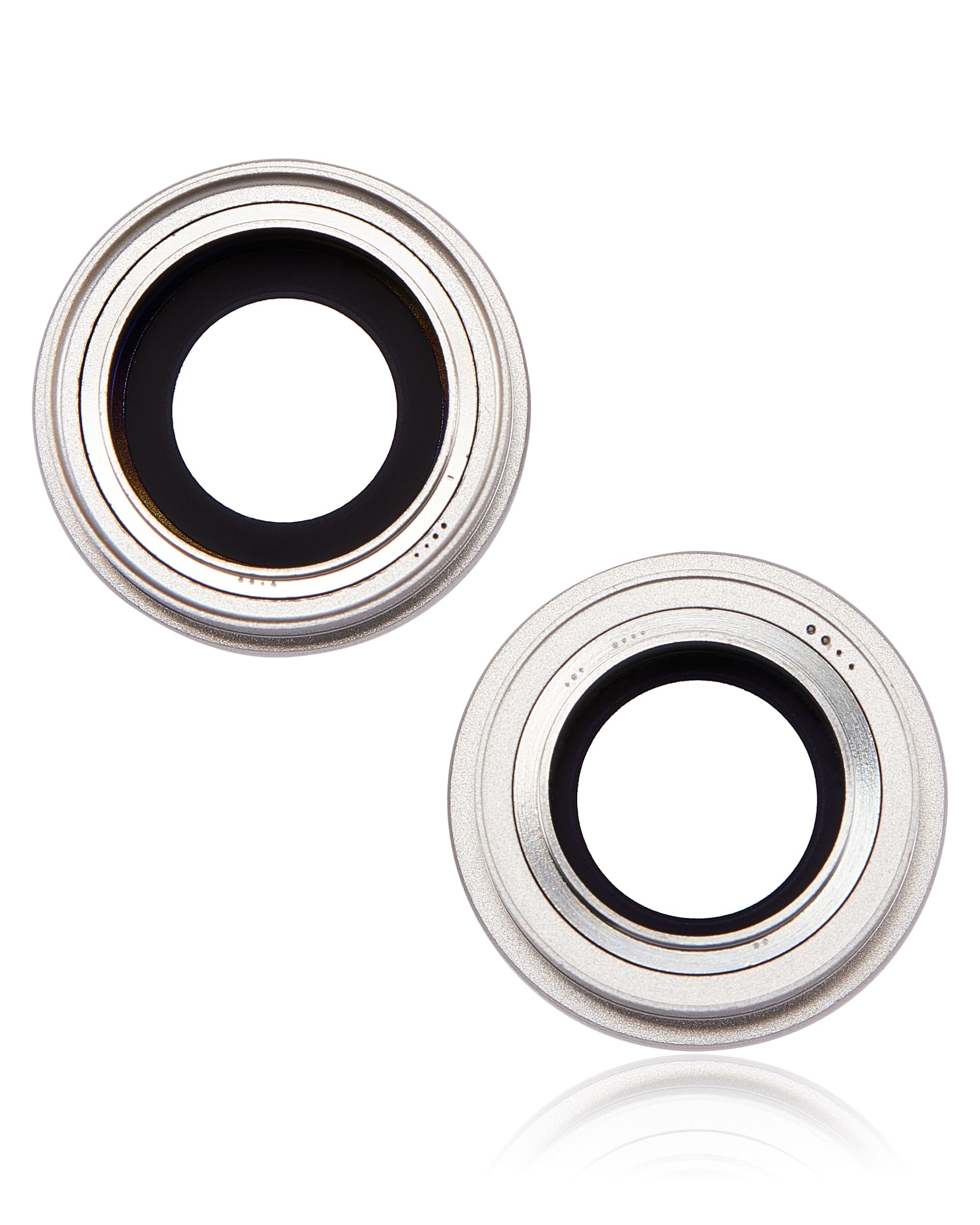 Back Camera Lens With Bracket & Bezel Compatible For iPhone 14 / 14 Plus (2 Piece Set) (Premium) (Starlight)