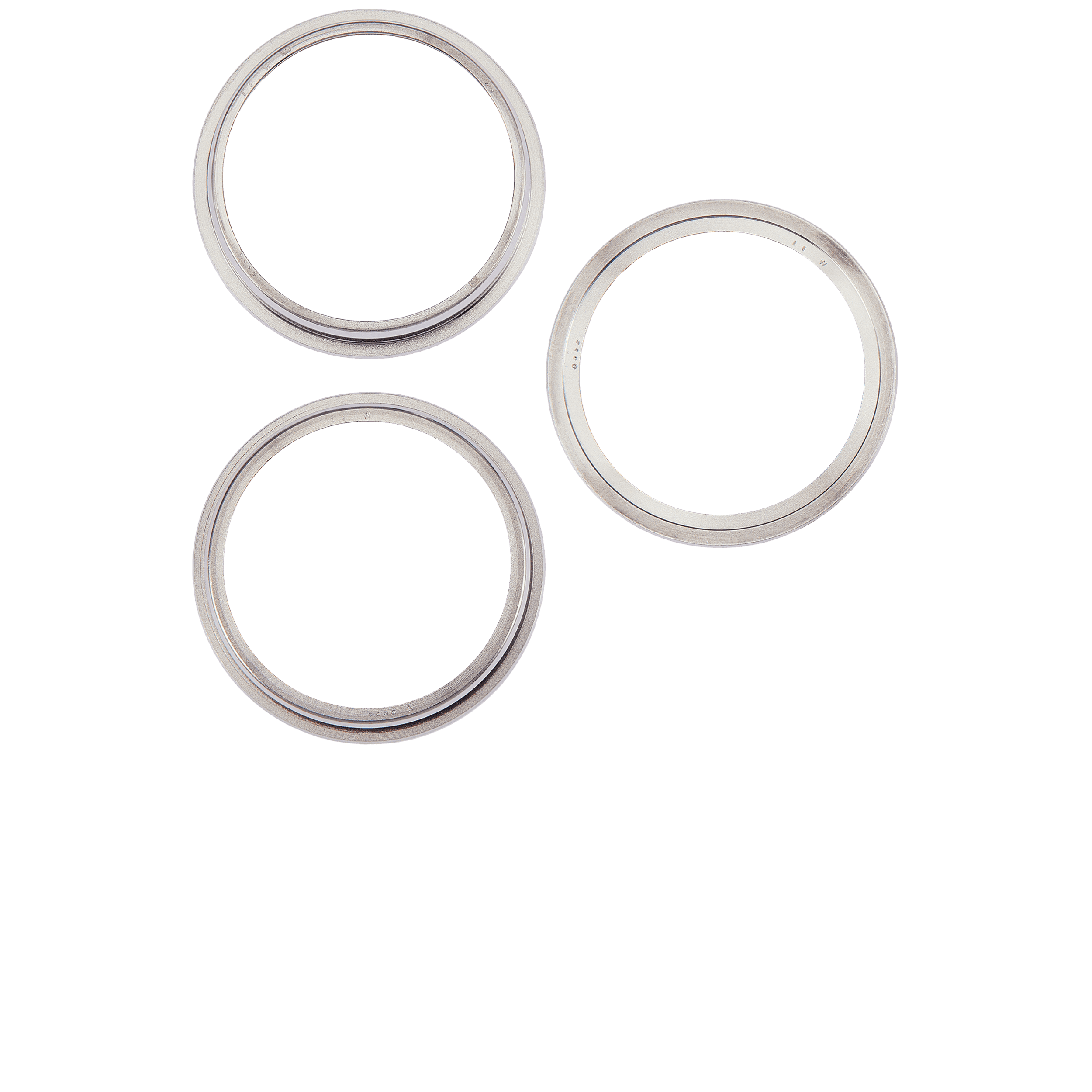 Back Camera Bezel Ring Only Compatible For iPhone 15 Pro (White Titanium) (3 Piece Set)