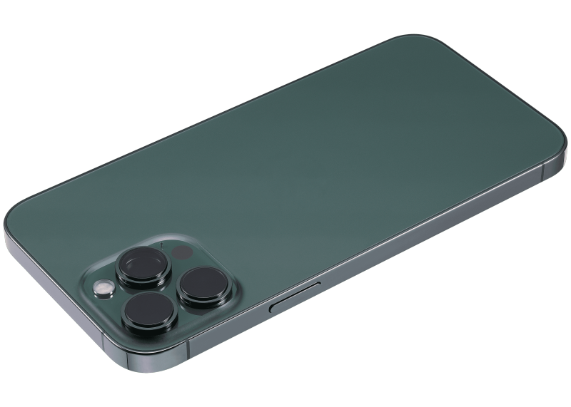 Back Housing W/ Small Components Pre-Installed Compatible For iPhone 13 Pro Max (International Version) (Used OEM Pull: Grade C) (Alpine Green)
