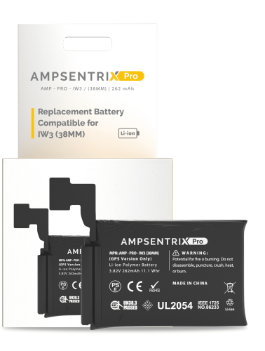 Replacement Battery Compatible For Watch Series 3 (38MM) (GPS Version Only) (AmpSentrix Pro)