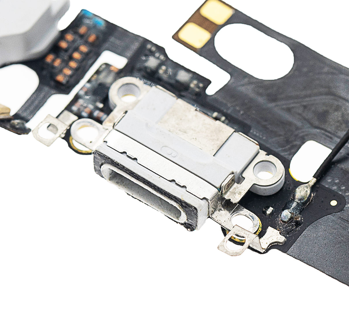Charging Port Flex Cable Compatible For iPhone 6 (Premium) (Silver)