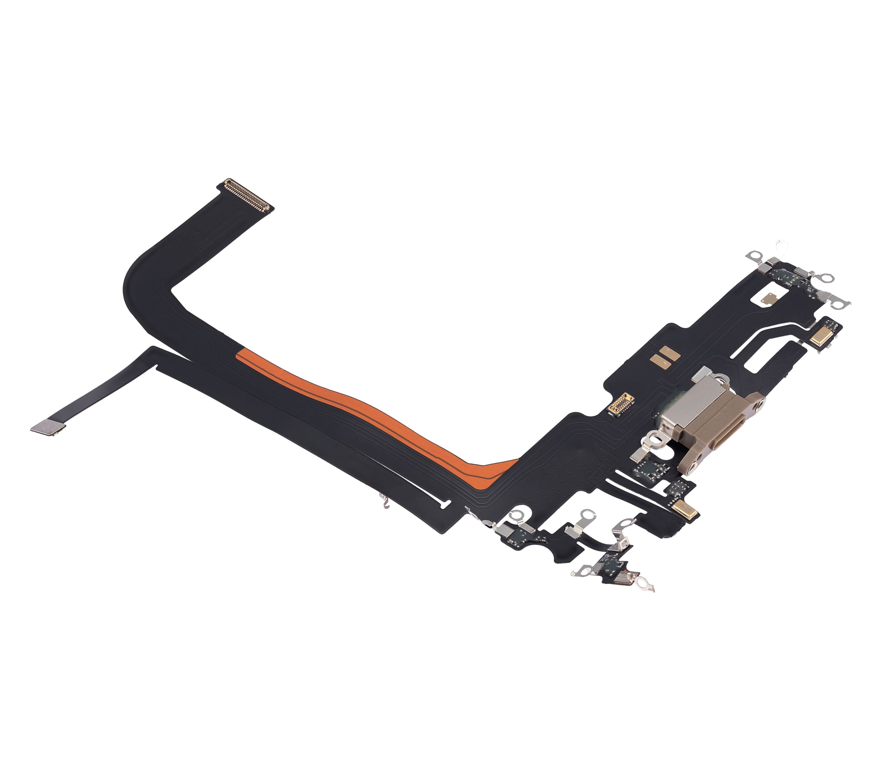 Charging Port Flex Cable Compatible For iPhone 13 Pro Max (Aftermarket Plus) (Gold)