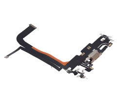 Charging Port Flex Cable Compatible For iPhone 13 Pro Max (Aftermarket Plus) (Gold)