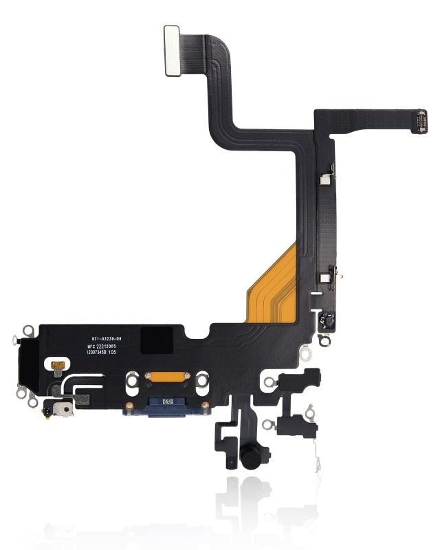 Charging Port Flex Cable Compatible For iPhone 13 Pro (Used OEM Pull) (Sierra Blue)