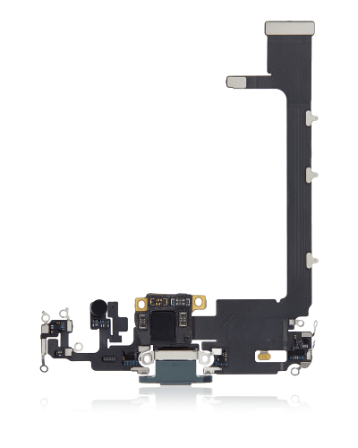 Charging Port Flex Cable With Board Compatible For iPhone 11 Pro Max (Used OEM Pull) (Midnight Green)