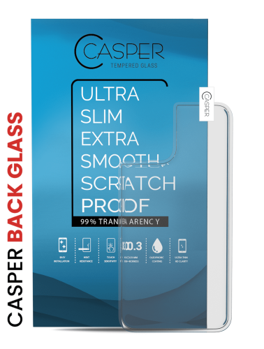 Casper Tempered Glass (Back Glass) Compatible For iPhone 12 Mini (10 Pack) (Matte)