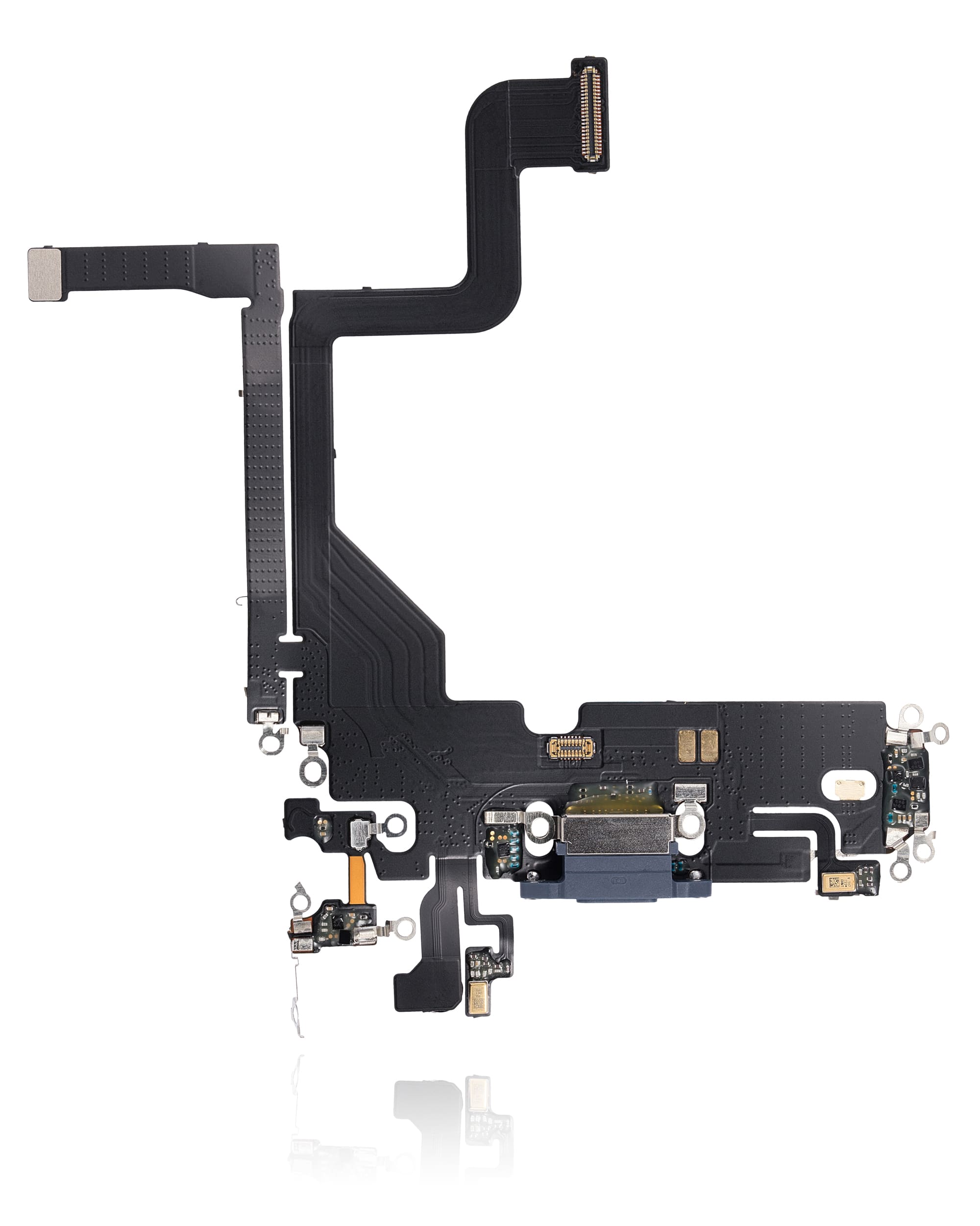 Charging Port Flex Cable Compatible For iPhone 13 Pro (Aftermarket Plus) (Sierra Blue)