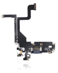 Charging Port Flex Cable Compatible For iPhone 13 Pro (Aftermarket Plus) (Sierra Blue)