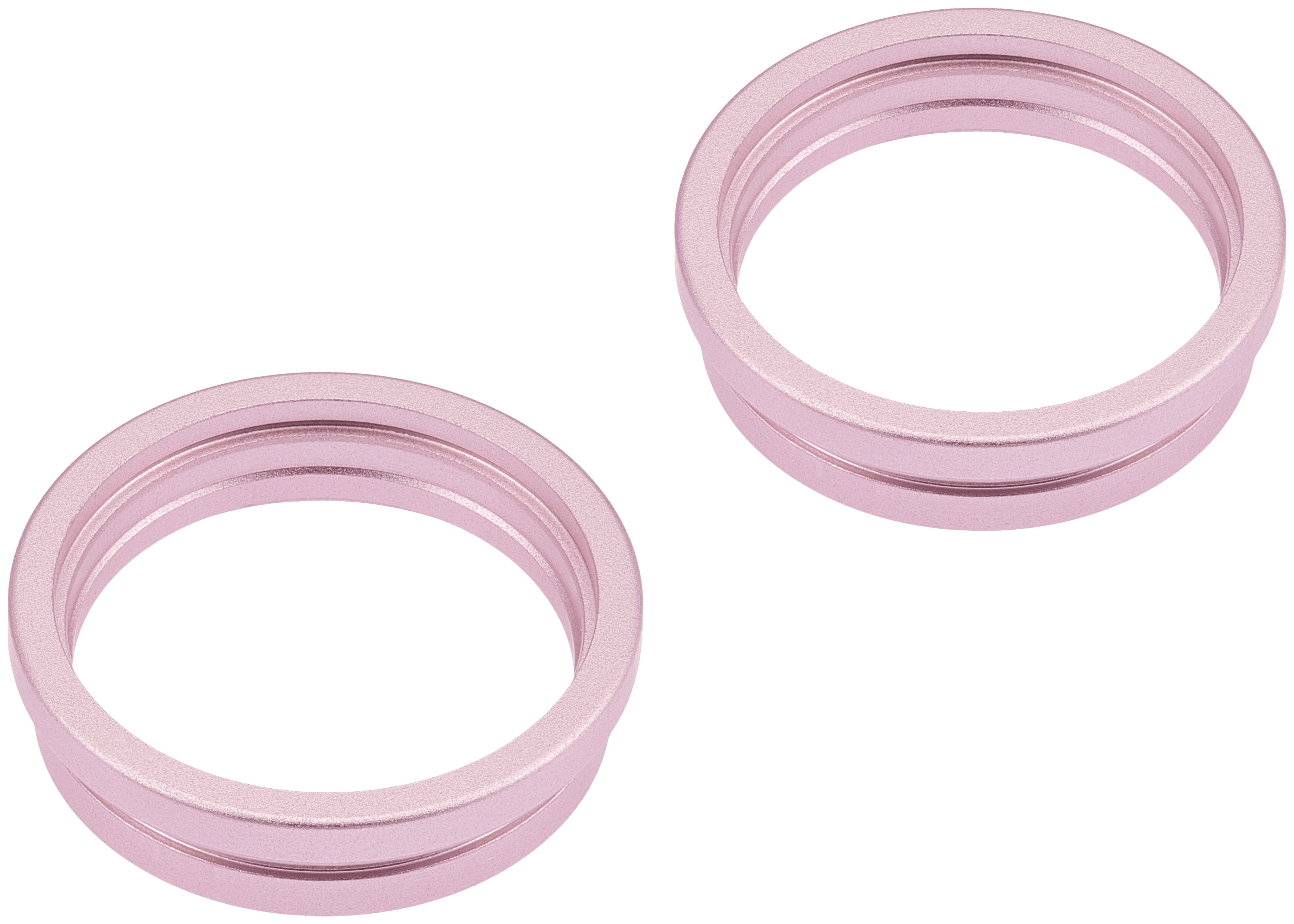 Back Camera Bezel Ring Only Compatible For iPhone 15 / 15 Plus (Pink) (2 Piece Set)