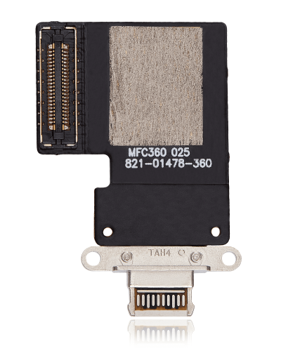 Charging Port Flex Cable Compatible For iPad Pro 12.9" 3rd Gen (2018) / 4th Gen (2020) / iPad Pro 11" 1st Gen (2018) / Pro 11" 2nd Gen (2020) (Aftermarket Plus) (White)