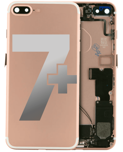 Back Housing W/ Small Components Pre-Installed Compatible For iPhone 7 Plus (Used OEM Pull: Grade A) (Rose Gold)