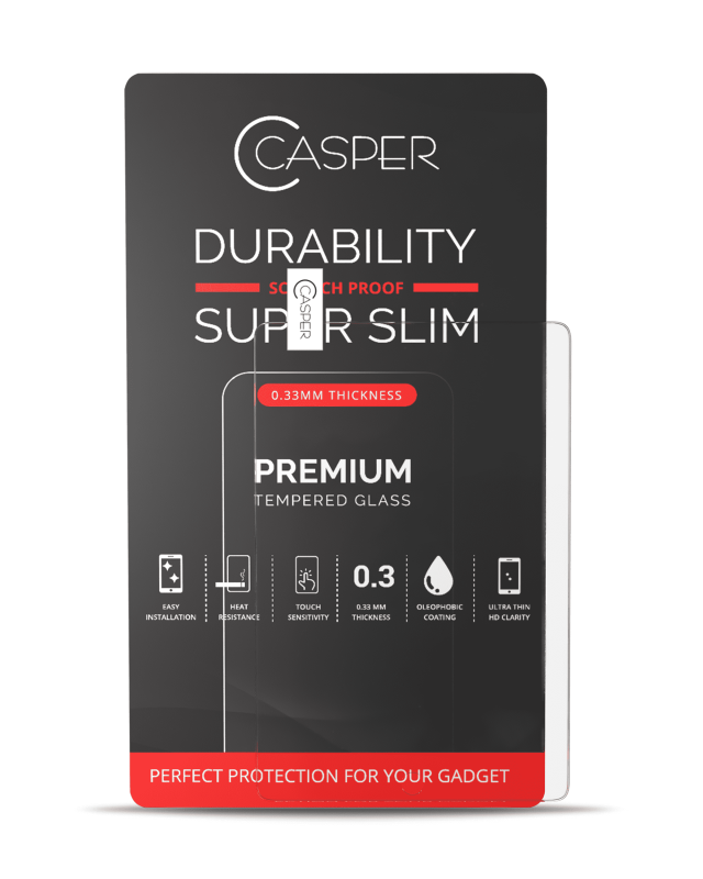 Casper Pro Tempered Glass Compatible For iPad Mini 1 / iPad Mini 2 / iPad Mini 3 (Retail Pack) (Clear)