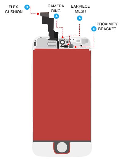 LCD Assembly Compatible For iPhone 5S / SE (2016) (Premium) (White)