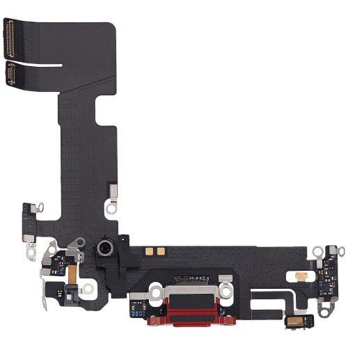 Charging Port Flex Cable Compatible For iPhone 13 (Used OEM Pull) (Red)