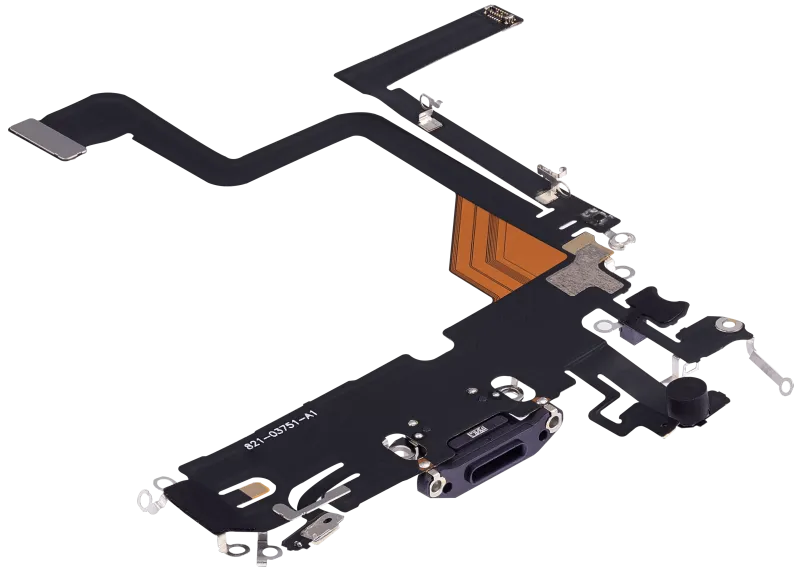 Charging Port Flex Cable Compatible For iPhone 14 Pro (Aftermarket Plus) (Deep Purple)