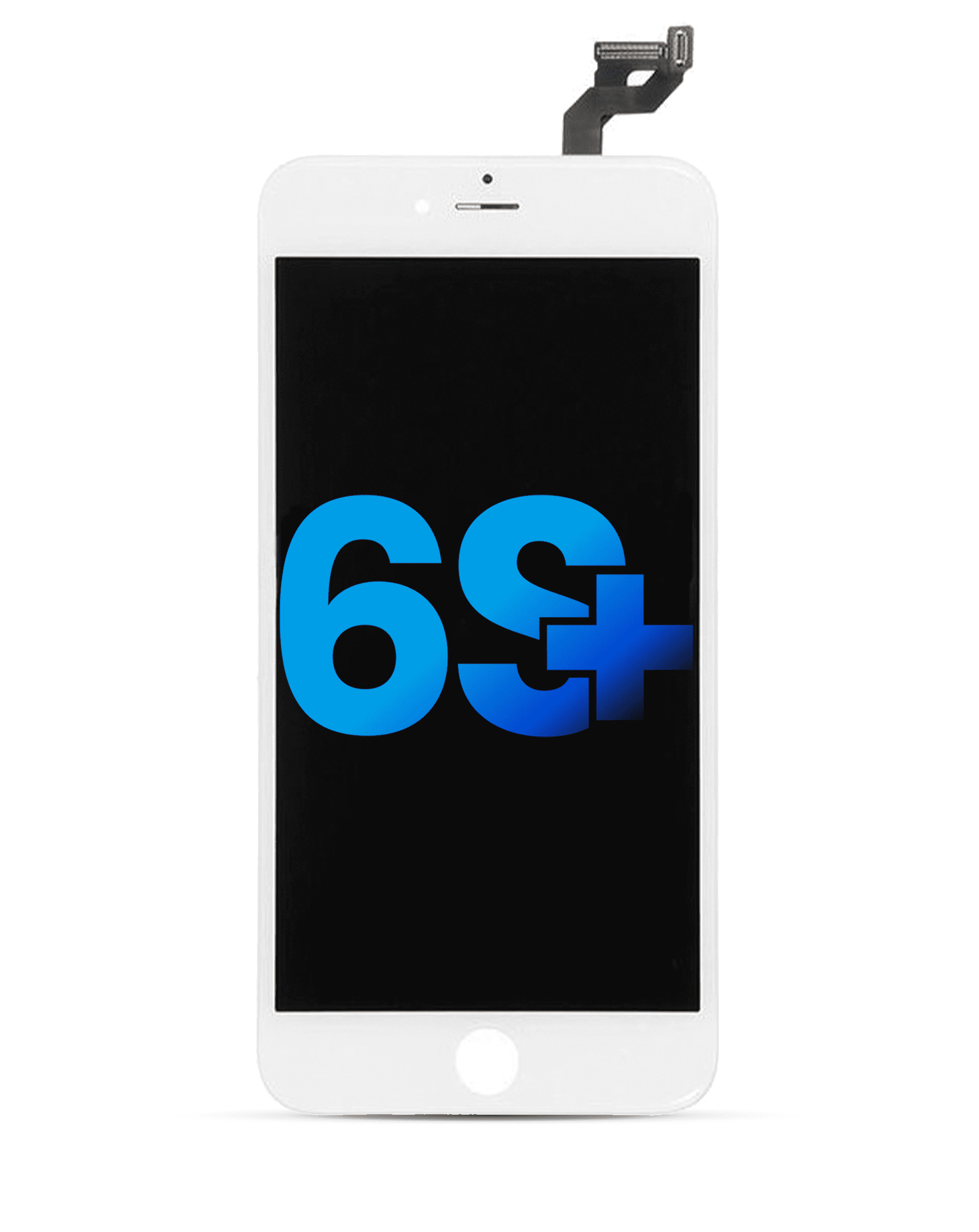 LCD Assembly With Steel Plate Compatible For iPhone 6S Plus (Aftermarket: AQ7) (White)