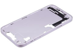 Mid-Frame Housing With Power And Volume Button Compatible For iPhone 14 Plus (International Version) (Used OEM Pull: Grade A) (Purple)