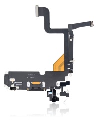 Charging Port Flex Cable Compatible For iPhone 13 Pro (Premium) (Graphite)