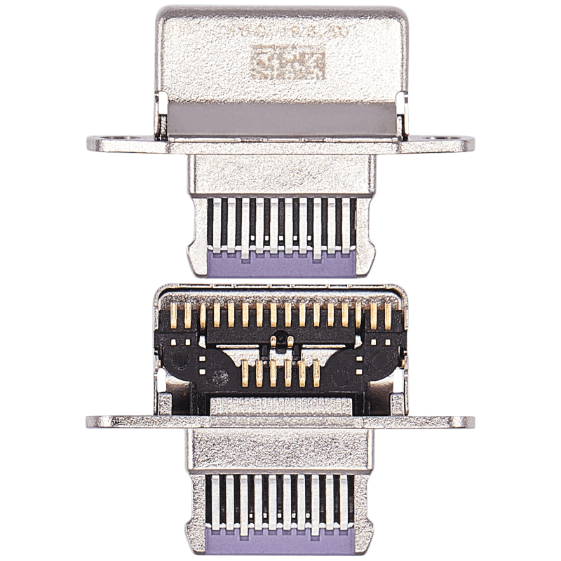 Charging Port Only Compatible For iPad Mini 6 (Soldering Required) (Purple) (10 Pack)