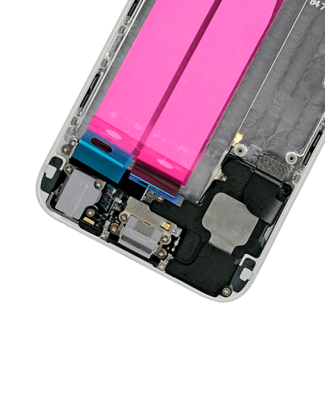 Back Housing W/ Small Components Pre-Installed Compatible For iPhone 6 (Used OEM Pull: Grade A) (Silver)