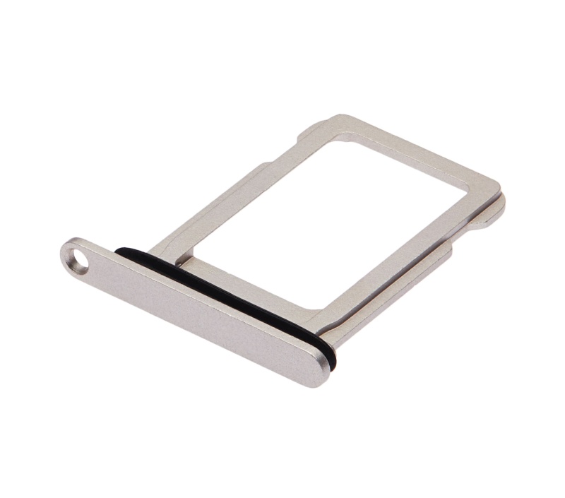 Single Sim Card Tray Compatible For iPhone 12 Mini / 13 Mini (White)