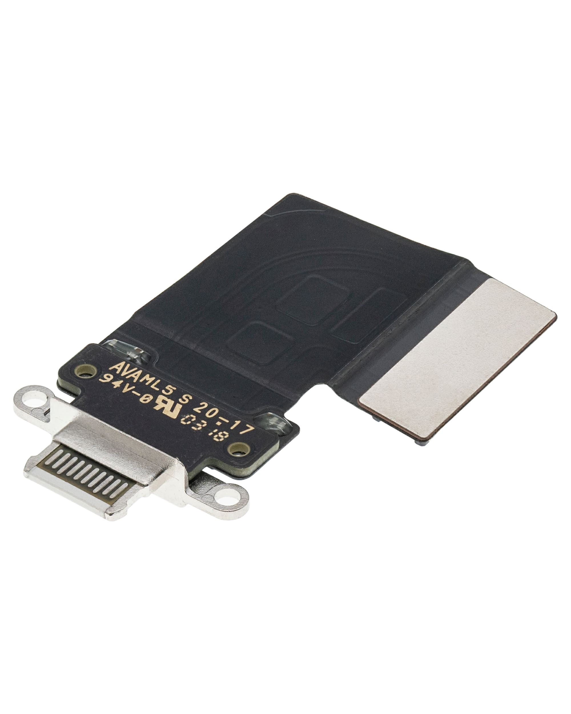 Charging Port Flex Cable Compatible For iPad Pro 12.9" 3rd Gen (2018) / 4th Gen (2020) / iPad Pro 11" 1st Gen (2018) / Pro 11" 2nd Gen (2020) (Premium) (White)