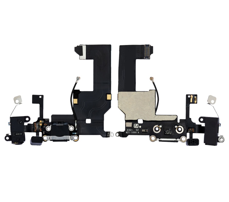 Charging Port Flex Cable Compatible For iPhone 5 (Space Gray)