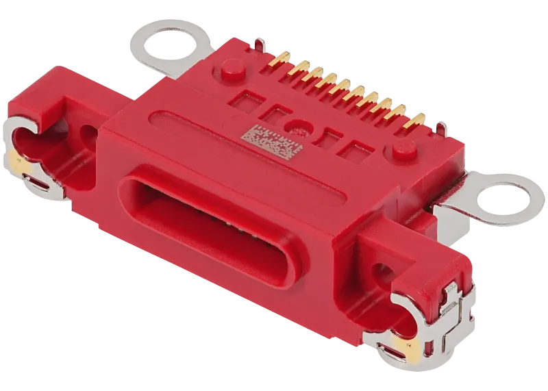 Charging Port Only Compatible For iPhone 14 / 14 Plus (Red) (10 Pack)