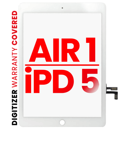 Digitizer Compatible For iPad Air 1 / iPad 5 (2017) (No Home Button Installed) (Aftermarket Pro: XO7) (White)