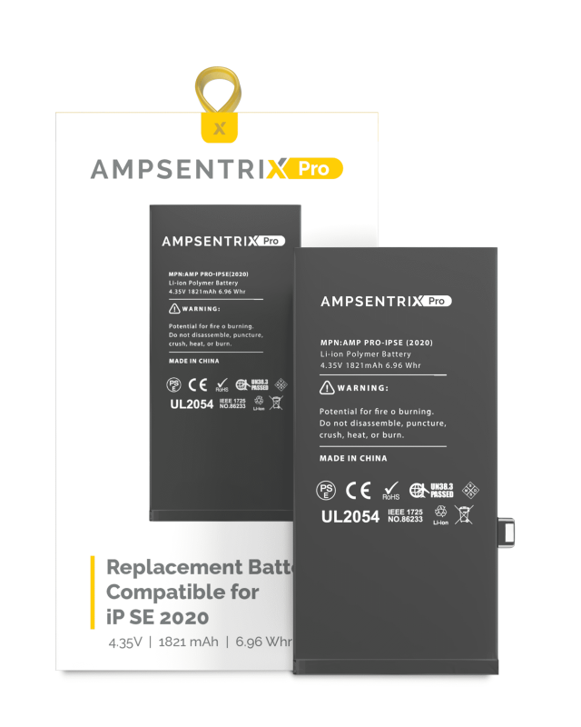 Replacement Battery Compatible For iPhone SE (2020) (AmpSentrix Pro)