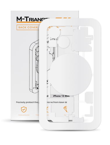 Laser Machine Protection Mold Compatible For iPhone 13 Mini (M-Triangel)