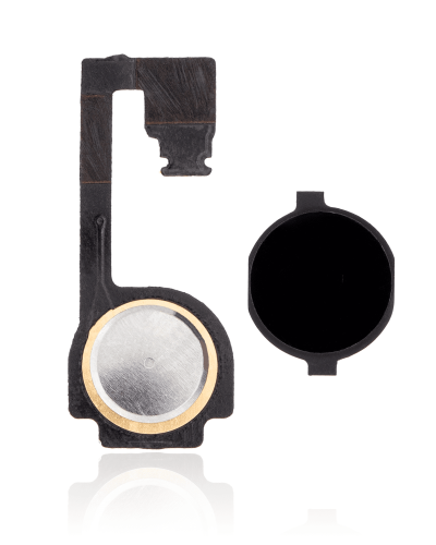 Home Button With Flex Compatible For iPhone 4 (Black)