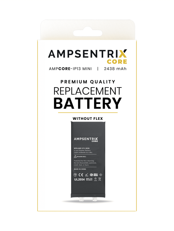 Replacement Battery Core Compatible For iPhone 13 Mini (Spot Welding Required) (AmpSentrix Core)