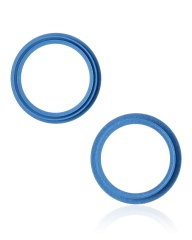 Back Camera Bezel Ring Only Compatible For iPhone 13 / 13 Mini (Blue) (2 Piece Set)