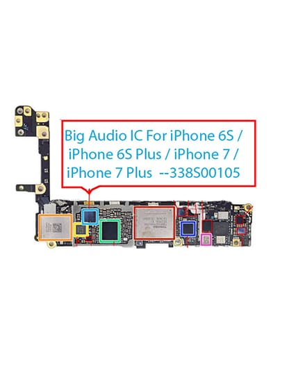 Big Audio IC Compatible For iPhone SE (2016) / 6S / 6S Plus / 7 / 7 Plus (U3500: U3101: 338S00105: 144 Pins) (Reballed)