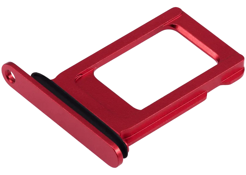 Single Sim Card Tray Compatible For iPhone 14 / 14 Plus (Red)