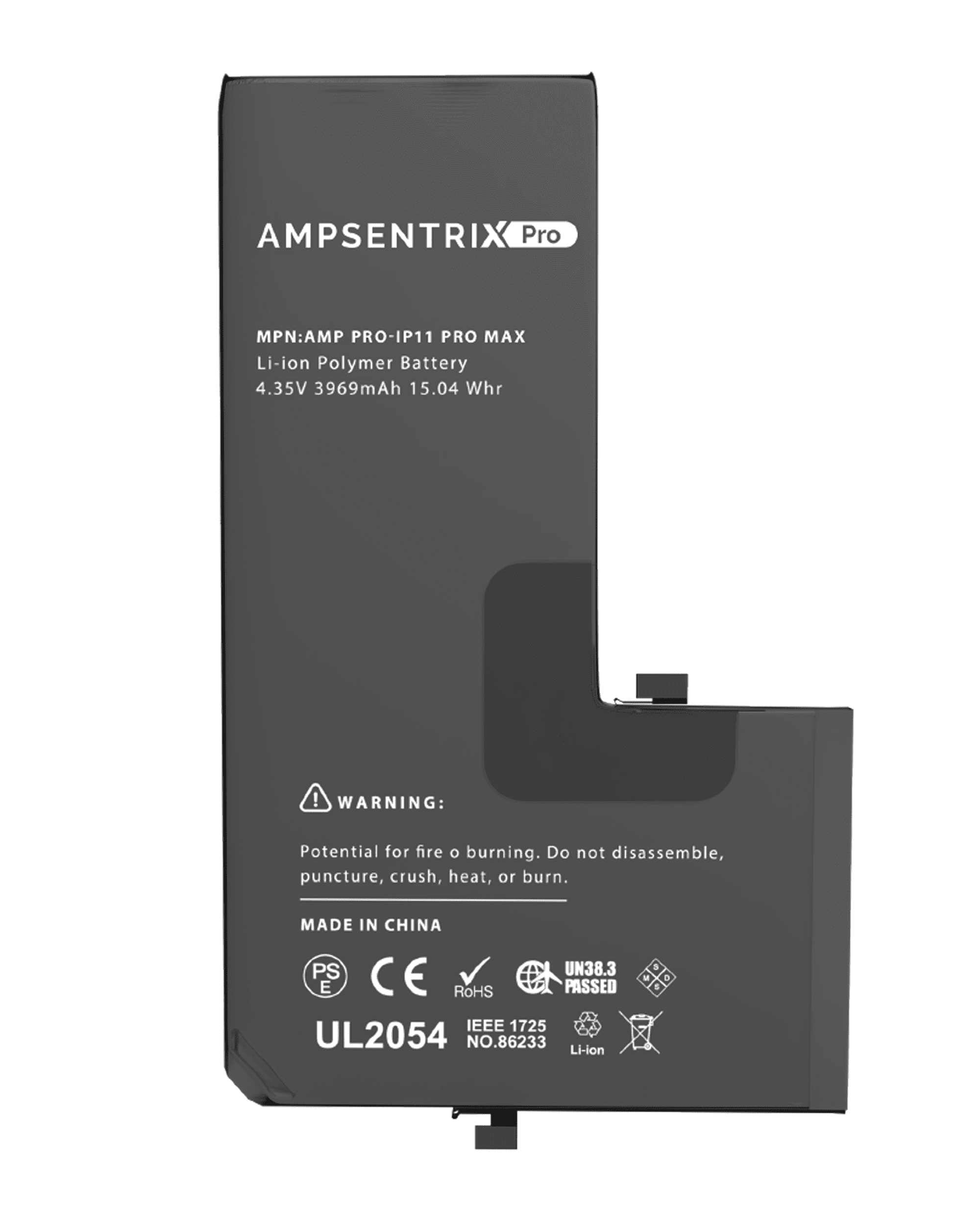 Replacement Battery Compatible For iPhone 11 Pro Max (AmpSentrix Pro)