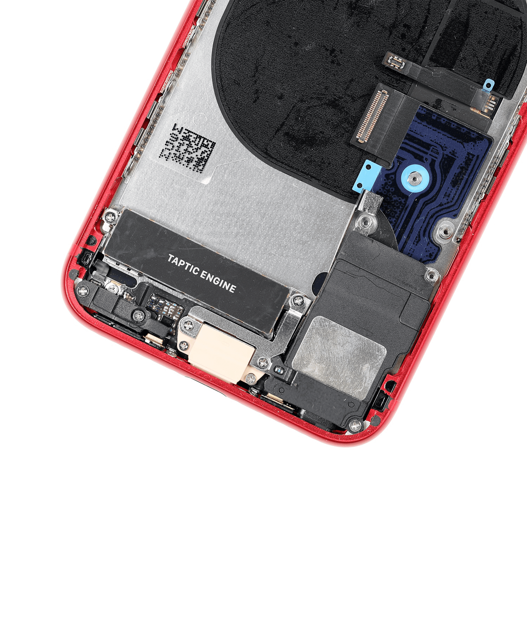 Back Housing W/ Small Components Pre-Installed Compatible For iPhone 8 (Used OEM Pull: Grade A) (Red)