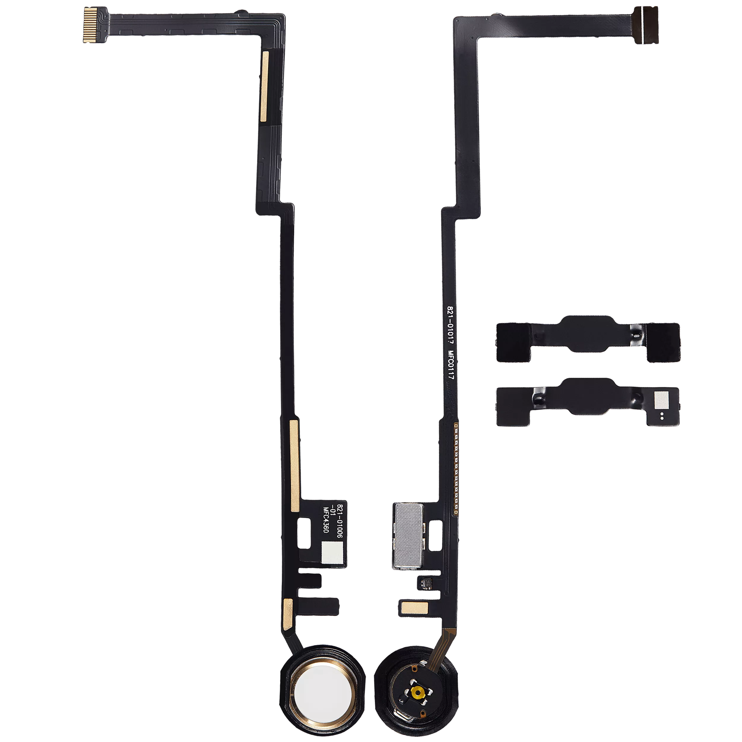 Home Button Flex Cable Compatible For iPad 5 (2017) / iPad 6 (2018) (Aftermarket Plus) (Gold)