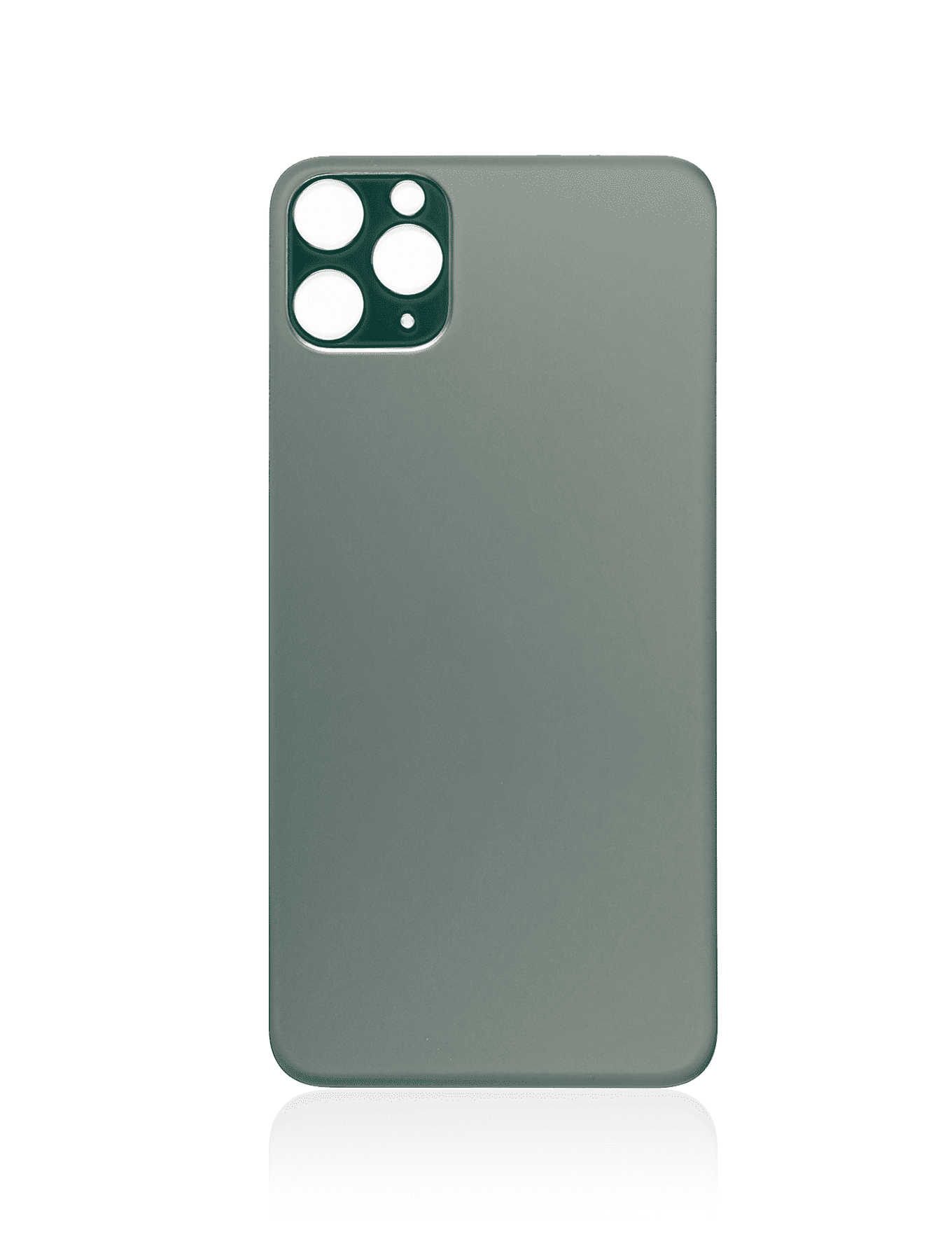 Back Glass With 3M Adhesive Compatible For iPhone 11 Pro Max (No Logo / Large Camera Hole) (Midnight Green)